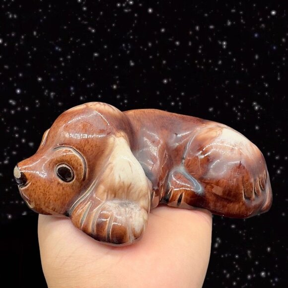 Vintage 1940's Lichten Ware Boston Figurine Dog Amanda Hand Made Pottery Figure - Picture 9 of 12